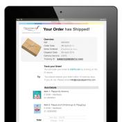 Order Shipped Email for Tablet