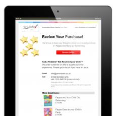 Review Email for Tablet