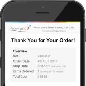 Thank you Email for Mobile